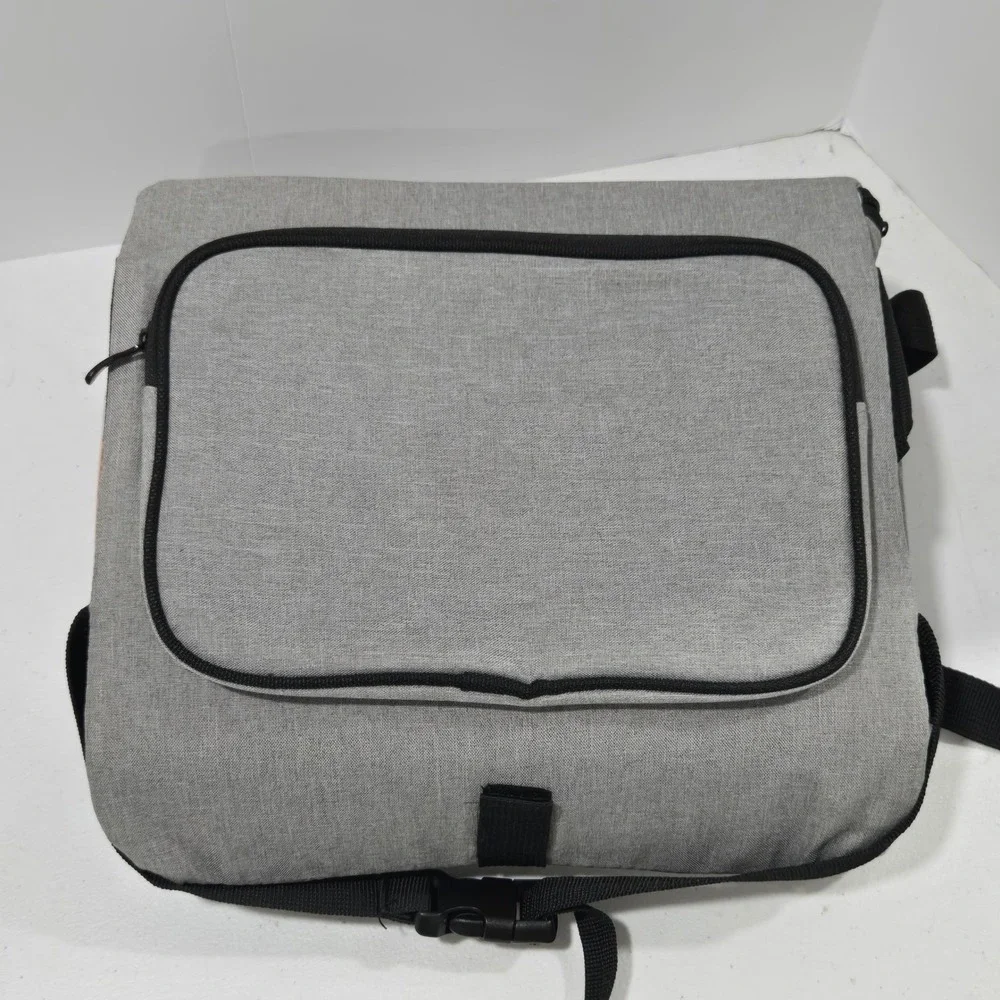 Dreambaby Grab n Go Booster Seat Gray Chevron Travel High Chair Storage Bag